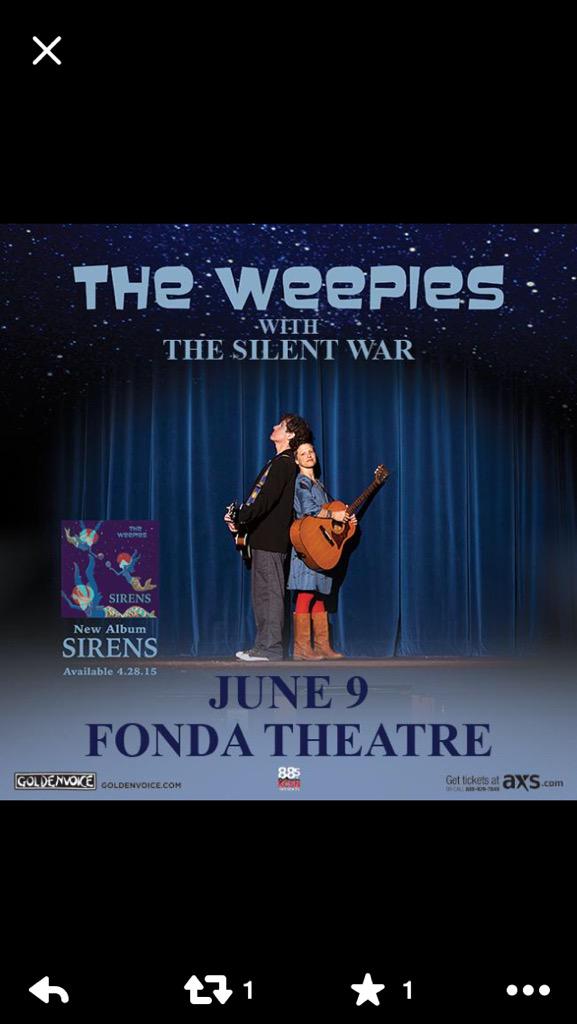 silentwarmusic's tweet photo. We can't wait for this, Los Angeles!!! @byaginc @BillLefler http://t.co/aY8voDvQcn