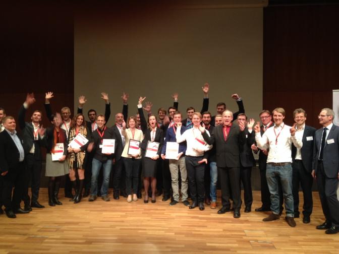 BayStartUp's tweet photo. #prämiert: 10 x biotech, medizintechnik,energie,software,maschinenbau, pharmazie - glückwunsch an 10 #münchenersieger http://t.co/qeJnq2GEM2