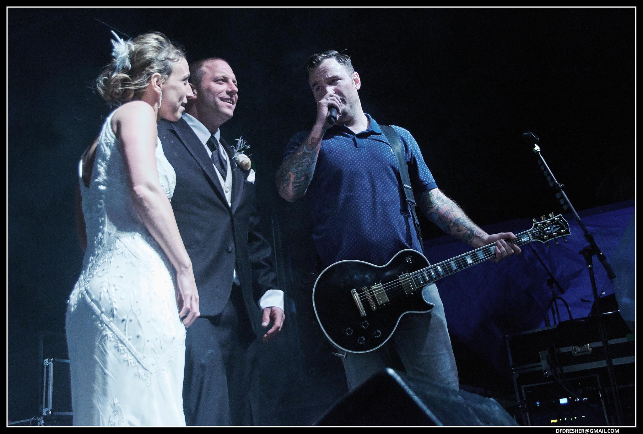 Happy birthday Chad Gilbert! Here\s Chad with the newly married couple at Skate and Surf last year! 