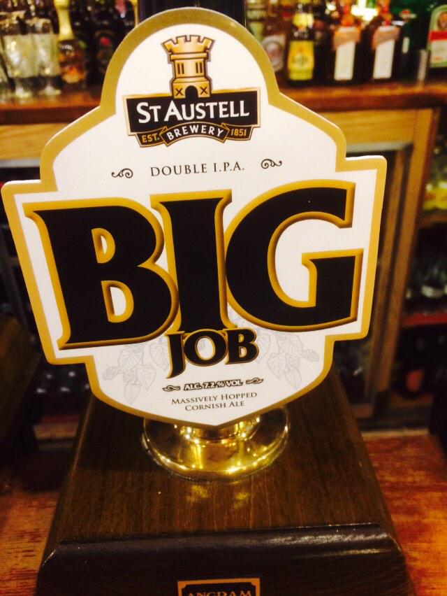 dj_gray_67's tweet photo. Cracking strong beer on the bar @TheGoatFrognall from @StAustellBrew The Big Job 7.2% 😄 #happydays http://t.co/khLvJY8ZzU