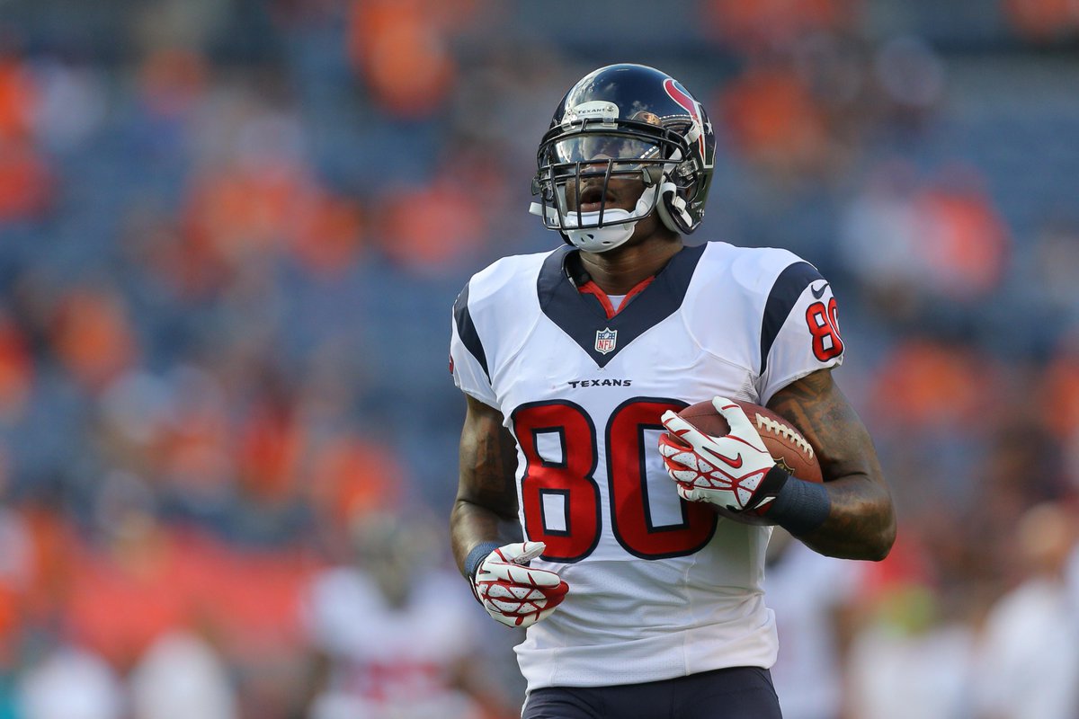 SportsCenter's tweet photo. THIS JUST IN: Texans have released WR Andre Johnson. 
(via @AdamSchefter) http://t.co/tSrCxYuCYJ