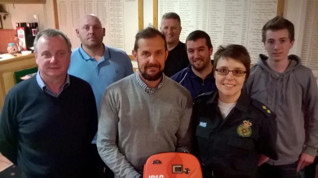 AED familiarisation delivered tonight at Conisbrough Cricket Club. Well done to everyone involved in fundraising!