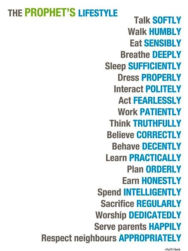 DrSohaiil's tweet photo. The Prophet Muhammad ﷺ  Lifestyle 😍💖👍👌 http://t.co/Fxvhb9gdyo