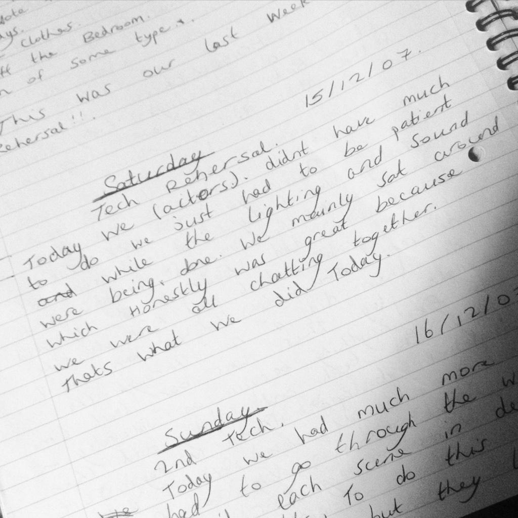 Reharsal diaries #ourhistory #stagecraft #childrenatwar