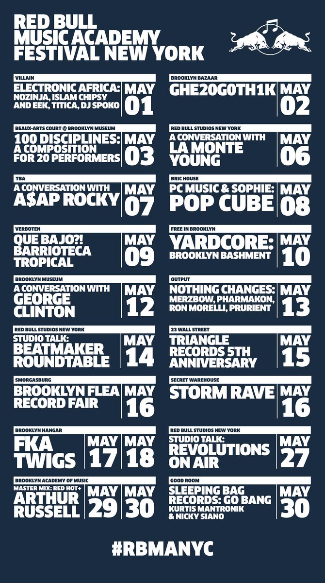 flavorwire's tweet image. George Clinton, FKA twigs will lead 2015 Red Bull Music Academy Festival #RBMANYC flvr.pl/1CWwqkC