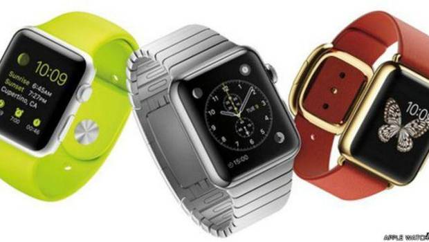 24HorasTVN's tweet photo. Valor de los Apple Watch variarán en función del metal del que estén hechos. Aquí los precios http://t.co/xe8wYBtD0d http://t.co/Ol7BCjA632