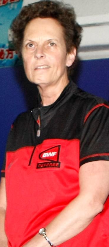 BcaBadminton's tweet photo. Gretha Prinsloo (RSA), Africa's only female BWF Accredited Referee to officiate in the Swiss Open 2015 (GPG) http://t.co/NZEZNsDc6e