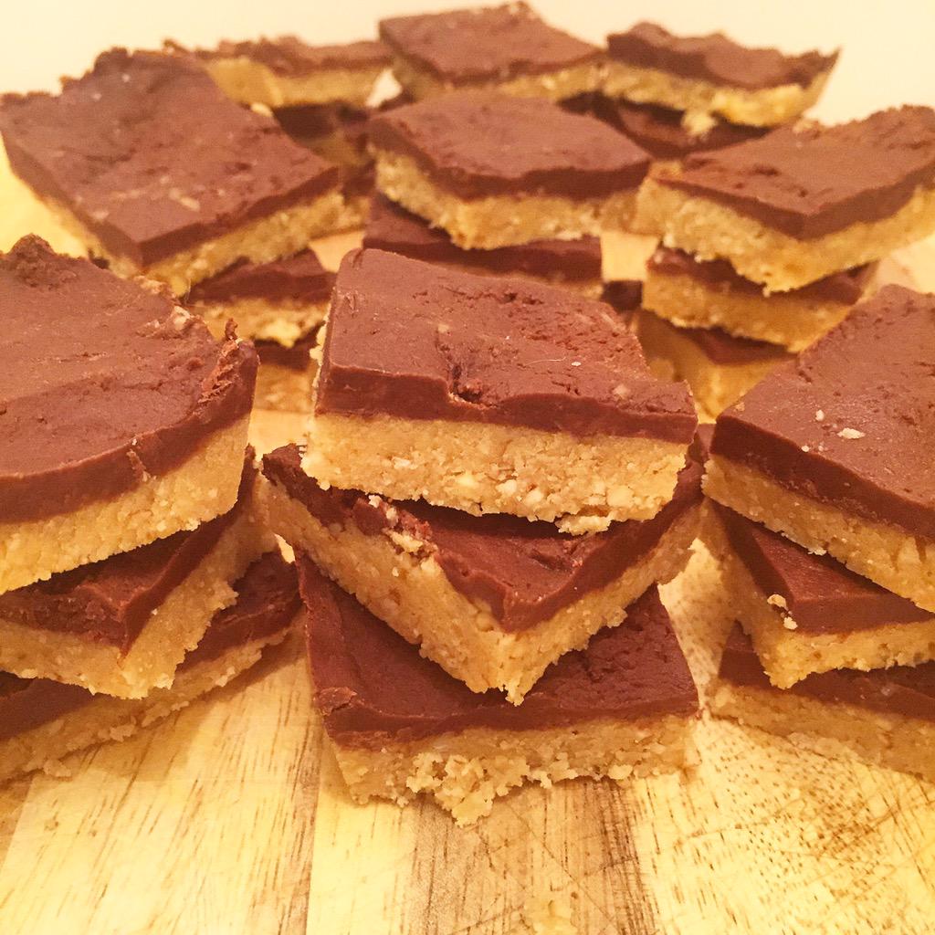 Cleanfeasting's tweet image. So excited by these No Bake Peanut Butter Squares! Recipe coming soon... #hbloggers #nutbutteraddict