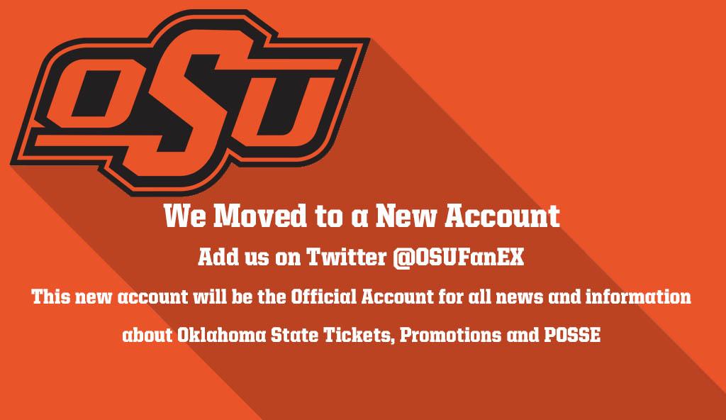 OSUPromos's tweet image. Last Tweet. We have officially moved to @OSUFanEx, all tweets about promotions and giveaways will be there. #okstate