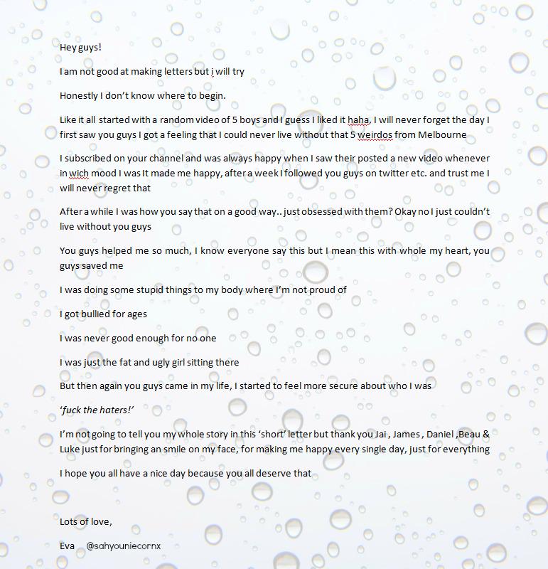 obviousmaloley's tweet photo. if you have a moment can you please read this?💖 @James_Yammouni @JaiBrooks1 @danielsahyounie @BrooksBeau @luke_brooks http://t.co/YGUva9NwWY