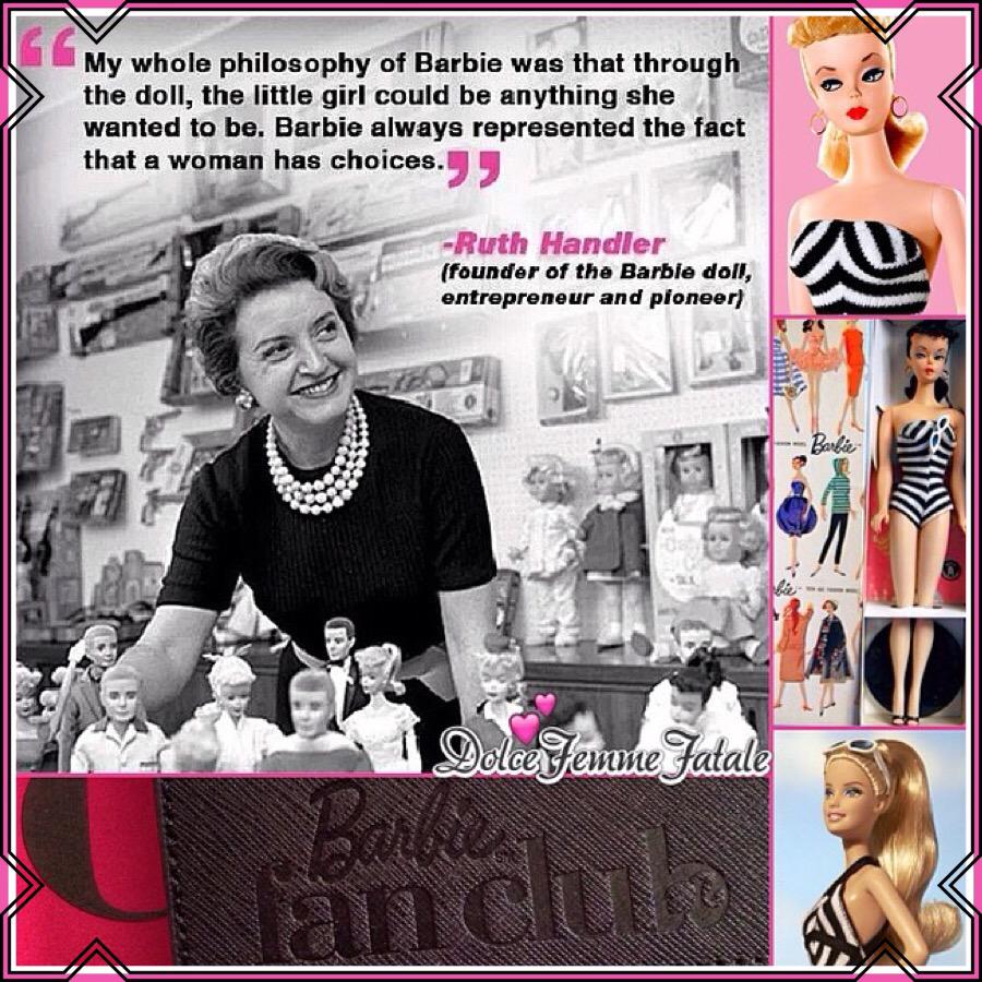 WonderMom717's tweet photo. HappyBirthday #Barbie❣ #RuthHandler #ElliotHandler #Mattel #BarbieCollector #BarbieFanClub @barbiecollector @mattel http://t.co/cnFXRxre4Q