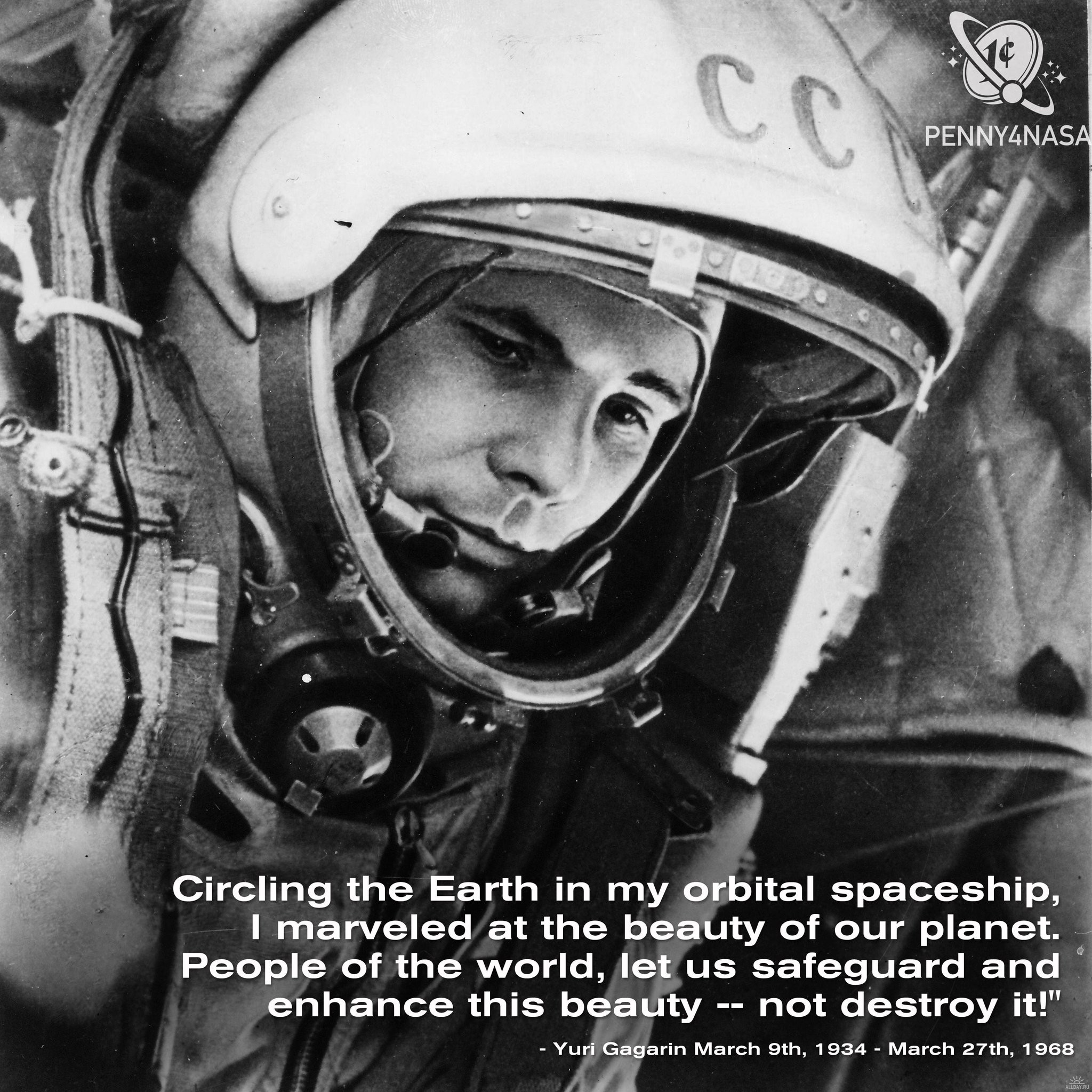 Happy Birthday Yuri Gagarin!  