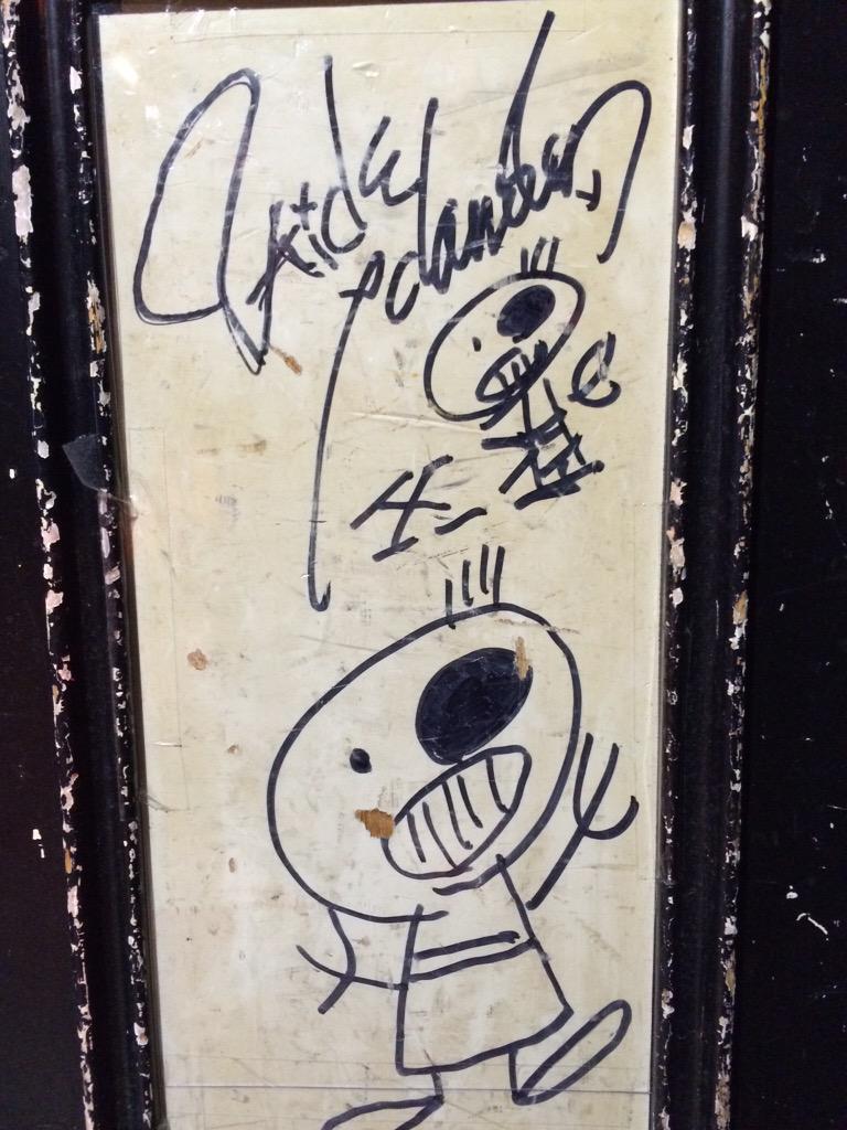 仙台のライブハウスにX JAPANのhideの、サインがあった！仙台だから