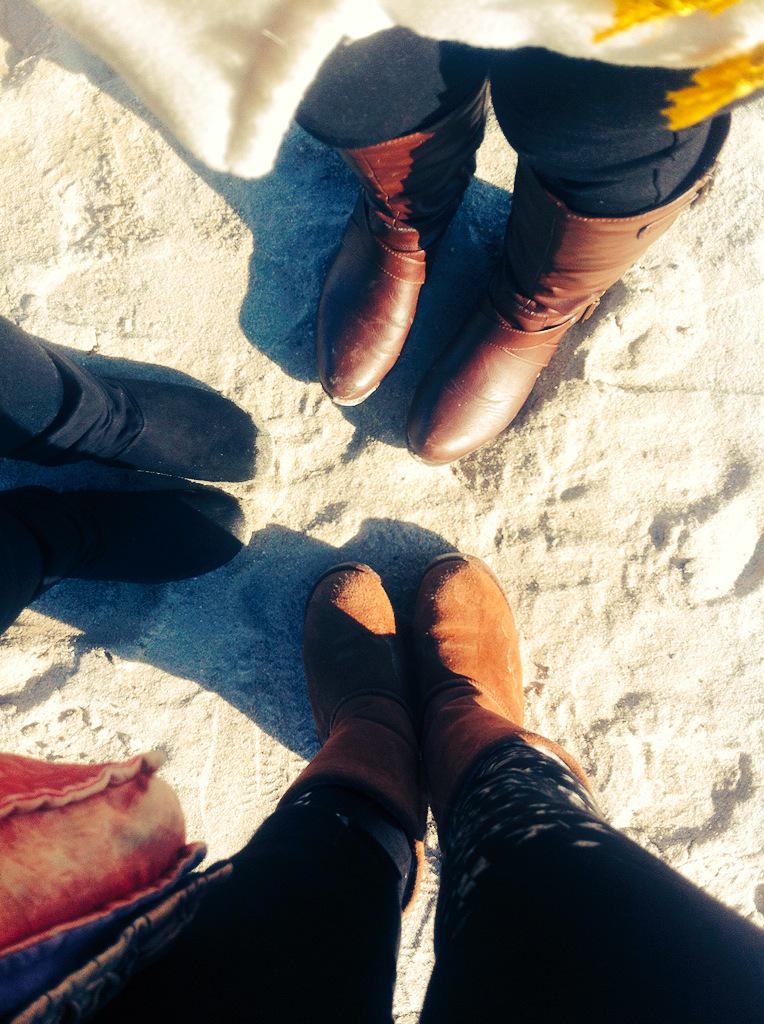 Awesomnicity's tweet photo. Snow on the beach!!! 2 of my favorite things at once!!! Well, 3...boots. :) http://t.co/eTkN5zX6HD