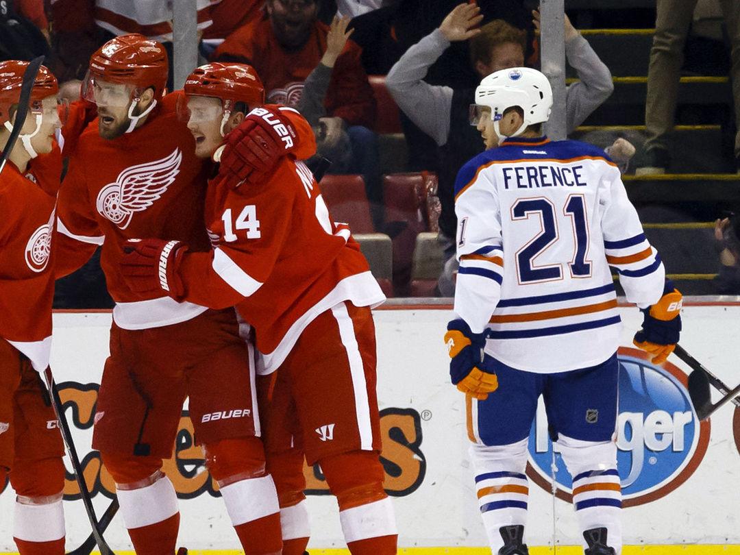 theScoreNHL's tweet photo. Oilers mathematically eliminated from playoffs after loss to Red Wings http://t.co/sVVQRJm4E6 http://t.co/acFCX80F75