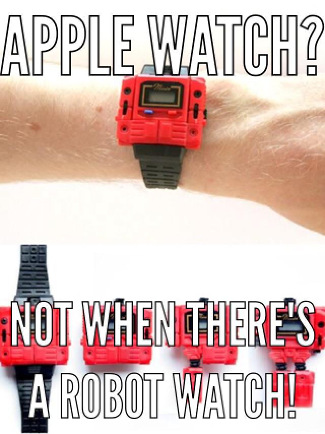 Skelextorr's tweet photo. I had one!!! 😱🎮 “@gamesyouloved: #AppleWatch nahhhh!!
It's gotta be #RobotWatch
#tranformers http://t.co/z03t9DNvQf”