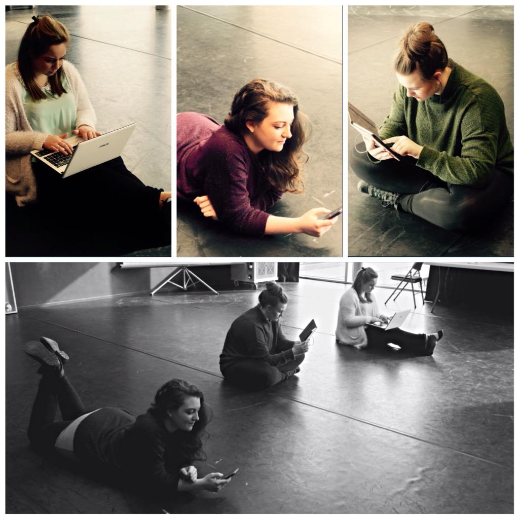 JumpCutTheatre's tweet photo. Things are getting technical in rehearsals.. #JumpCut http://t.co/mcpnkdjWXP