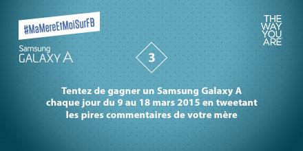 SamsungFR's tweet image. Seriez-vous prêts à accepter votre mère sur #Fb pour un #GalaxyA ? po.st/tYVNUj  #MaMereEtMoiSurFb