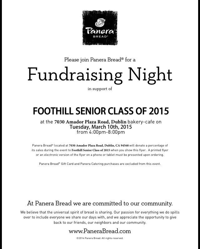 FHSFalcons15's tweet photo. Fundraiser at Panera tomorrow night. Get yo salads soups n sandwiches tomorrow to support the senior class! 😋🍞 http://t.co/3xXYghCA2O