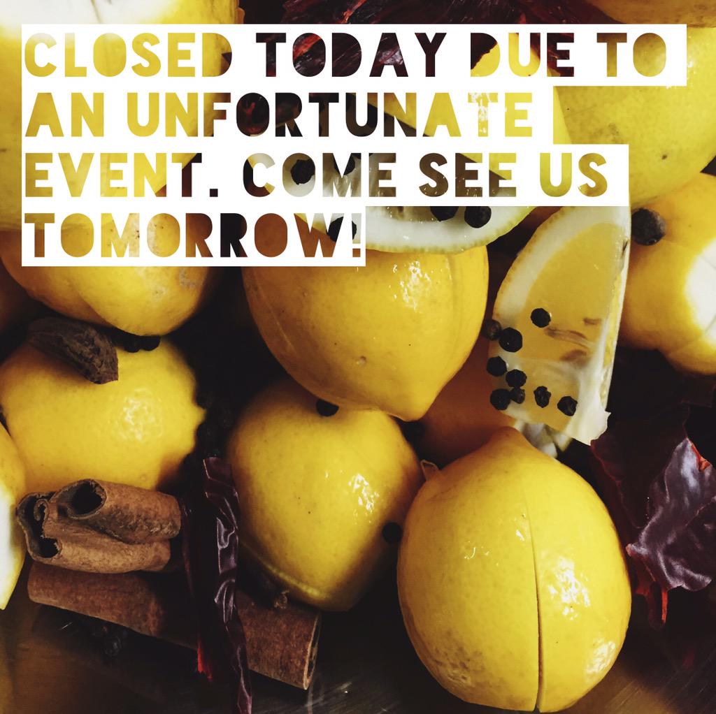 When life gives us lemons, we make preserved lemons!!! We love you and hope that we'll see your faces tomorrow!