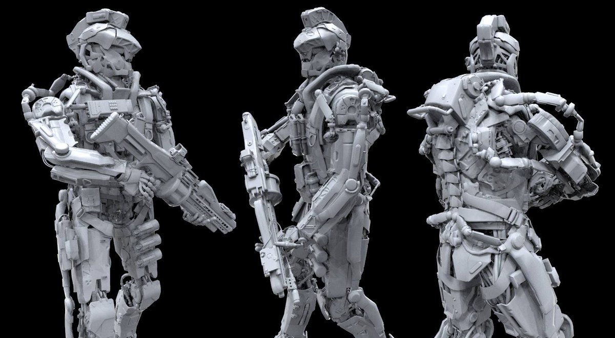EL1J4H_MCNEAL's tweet photo. Close view of the Rainmaker. #Chappie Hunter. #KrugerBot #Mecha #OPDesign #DroidwithaExo http://t.co/2Gos3FHHbJ