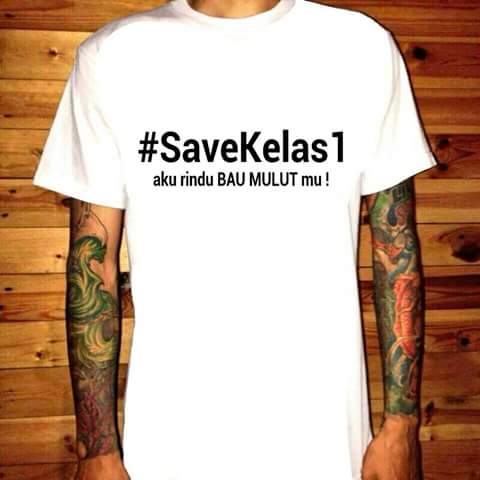 Hut-18 kota bekasi dgn mnyesal kamtis bekasi mempersembhkan kaos keren buat org jelek #SaveKelas1 #AkuRinduBAUMULUTmu