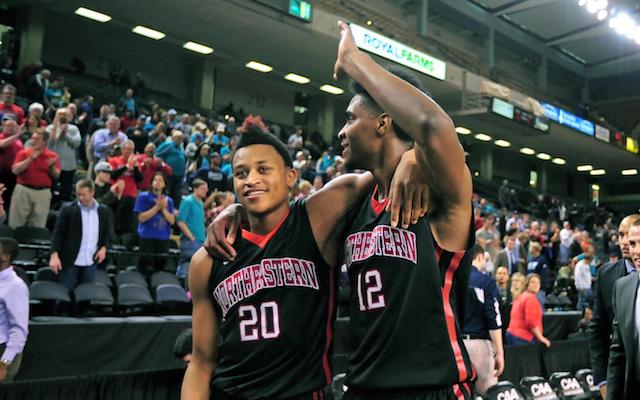 CBSSportsCBB's tweet photo. Tiny Dancers! Northeastern makes the NCAA Tournament for the first time in 24 years! http://t.co/ctw5oi1GNL http://t.co/gq73fz5nqp