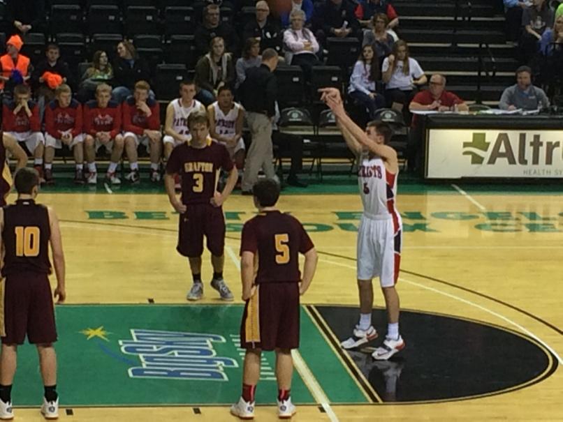 May Ports Alec Chandler putting the icing on game one.