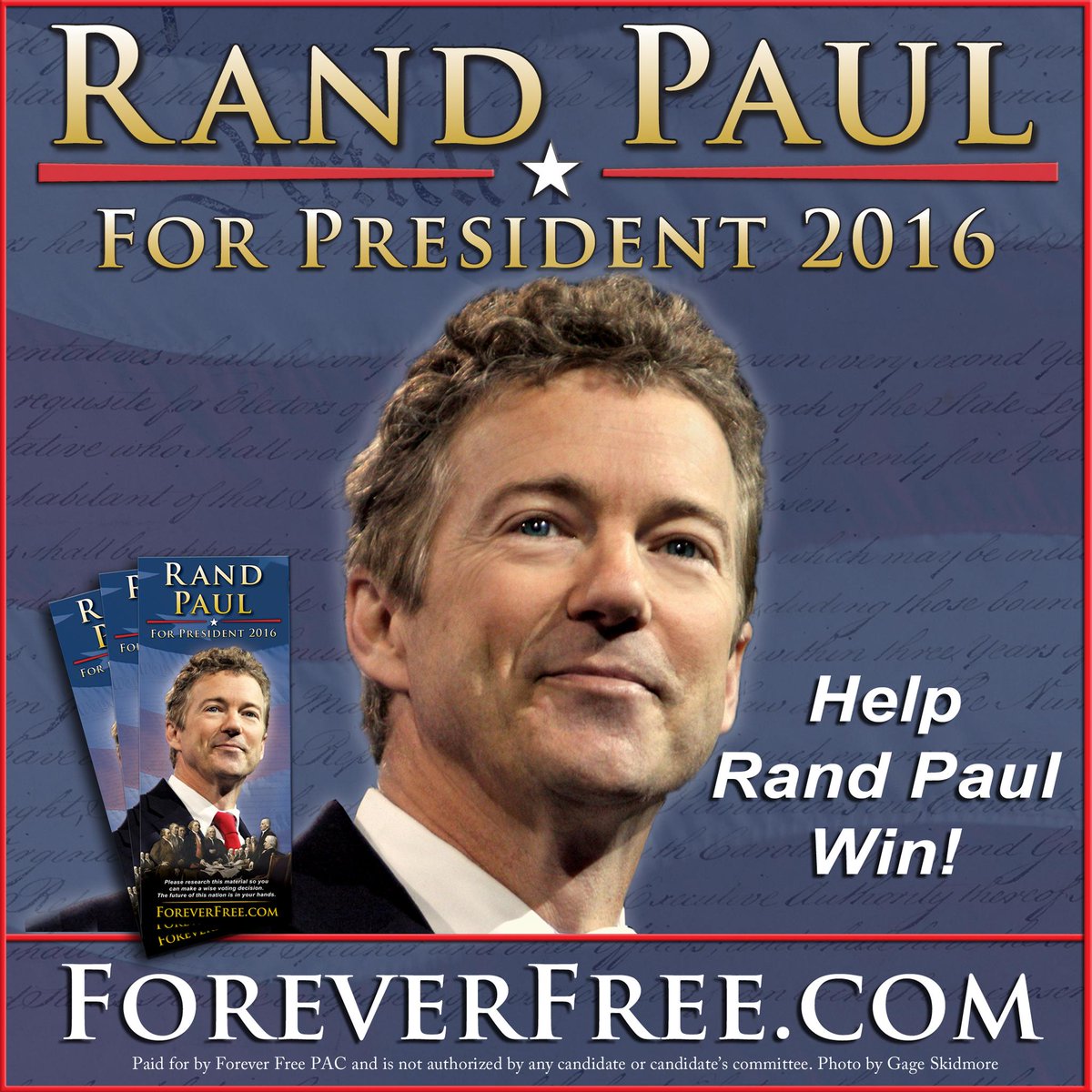 ForeverFreePAC's tweet photo. Rand Paul For President Profile #randpaulswag #randpaul #rand #FoxNews #standwithrand #President #CNN #ForeverFree http://t.co/Q56VgwLNOq