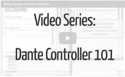 GetDante's tweet image. Video Series: Dante Controller 101 bit.ly/1974LAX #DanteSpokenHere #DanteVideos #DanteController