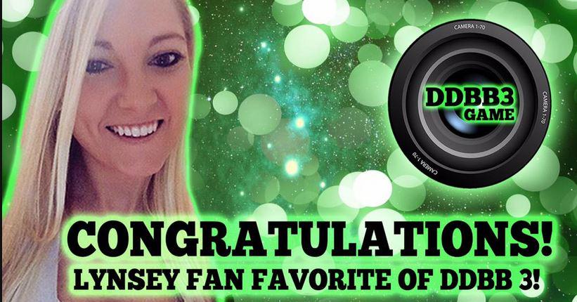 DDBBGAME's tweet photo. The #DDBB3  fan favorite with more than half the votes goes to @BBlynsg Congrats! http://t.co/6o4skhDDl6