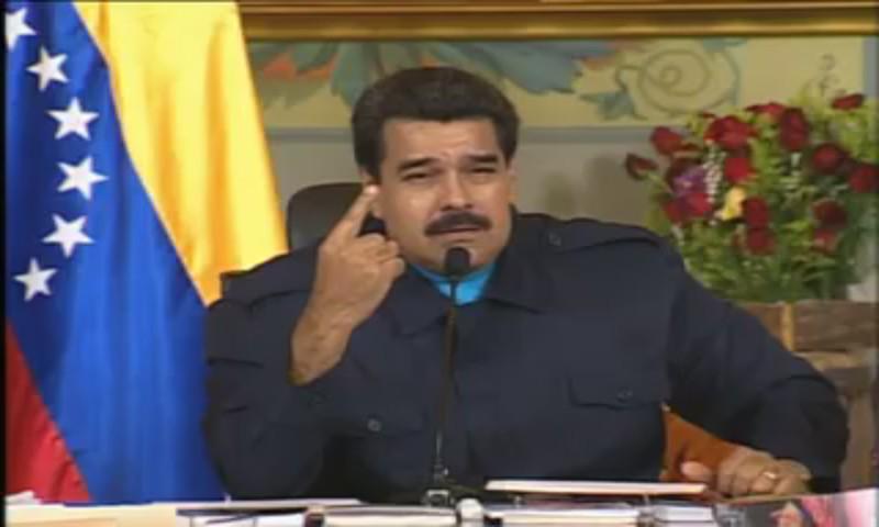 .<a href="/NicolasMaduro/">Nicolás Maduro</a> "esta tierra no la puede tocar un gringo insolente" #ObamaYankeeGoHome #SueloPatrioAntiimperialista