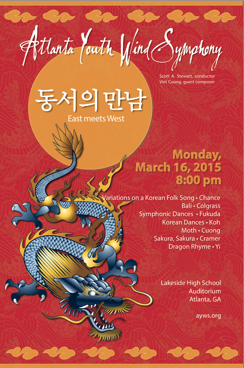 sastewa's tweet image. AYWS Spring Concert: East Meets West - Monday, March 16th 8pm at Lakeside HS!