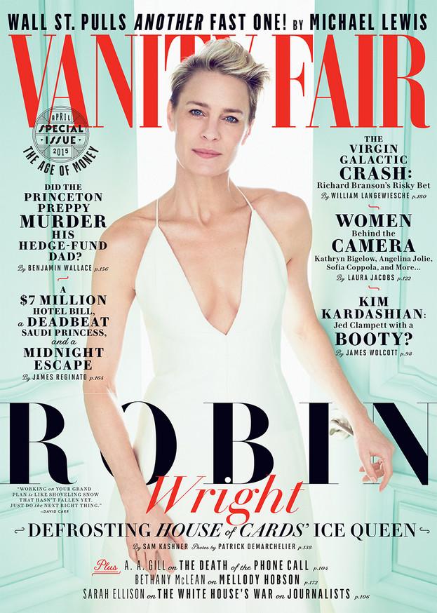 VanityFair's tweet image. Introducing our April cover star . . . Robin Wright! Get a sneak peek here vnty.fr/1C3mndJ