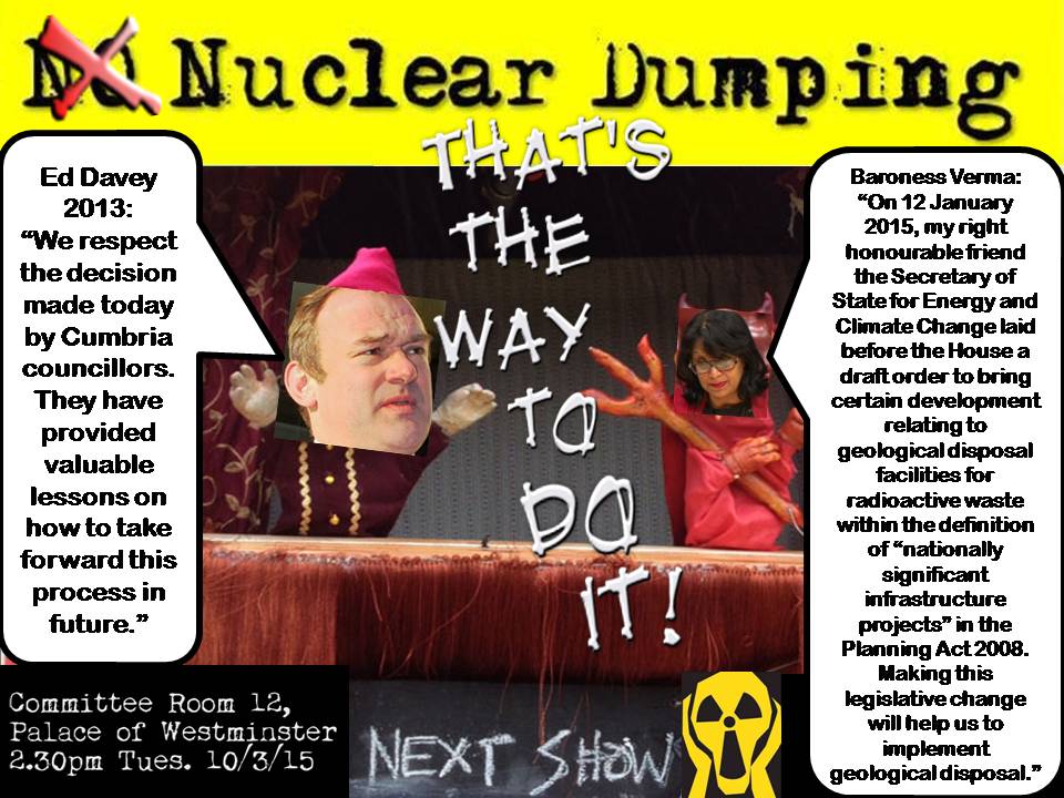 El_Torro76's tweet photo. @eddaveykandsyou you said you respected Cumbria's decision to say no to a Nuclear Dump! We say #NoNukeDumping http://t.co/finrR7kGqD