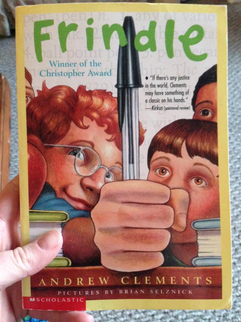 TeachinSunshine's tweet photo. Just finished reading #frindle by Andrew Clements - what a great intermediate years book! #PDPPPosseRC #4thchat http://t.co/8C5QmfjInc