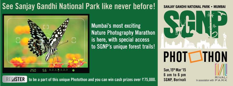 RivaliPark's tweet photo. #Mumbai's most exciting #nature #photography event! 15th March at #SGNP. Cash prizes ₹75,000 http://t.co/jyUHcgfVjX http://t.co/kdP1LMHDj1