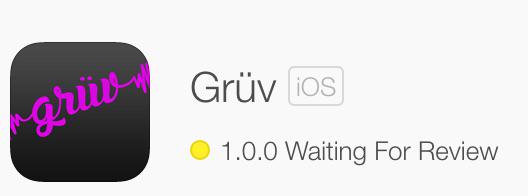 GruvMusic's tweet photo. Our first public version is away…Hopefully the apple review gods will smile upon us. #woooo #publicrelease http://t.co/xfvrzn3nG4