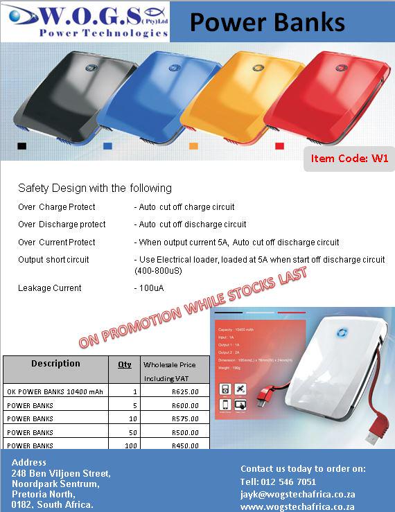 WOGSTech's tweet image. Our Special on Power Banks