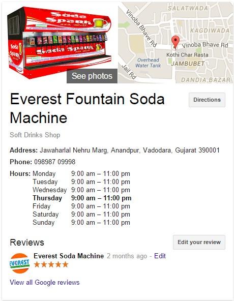 EverestCorpIN's tweet photo. Everest #FoutainSodaMachine #Vadodara #Gujarat #Branch
#ContactNumber +919898709998 / +919898756568 http://t.co/1Md1DtrSxT