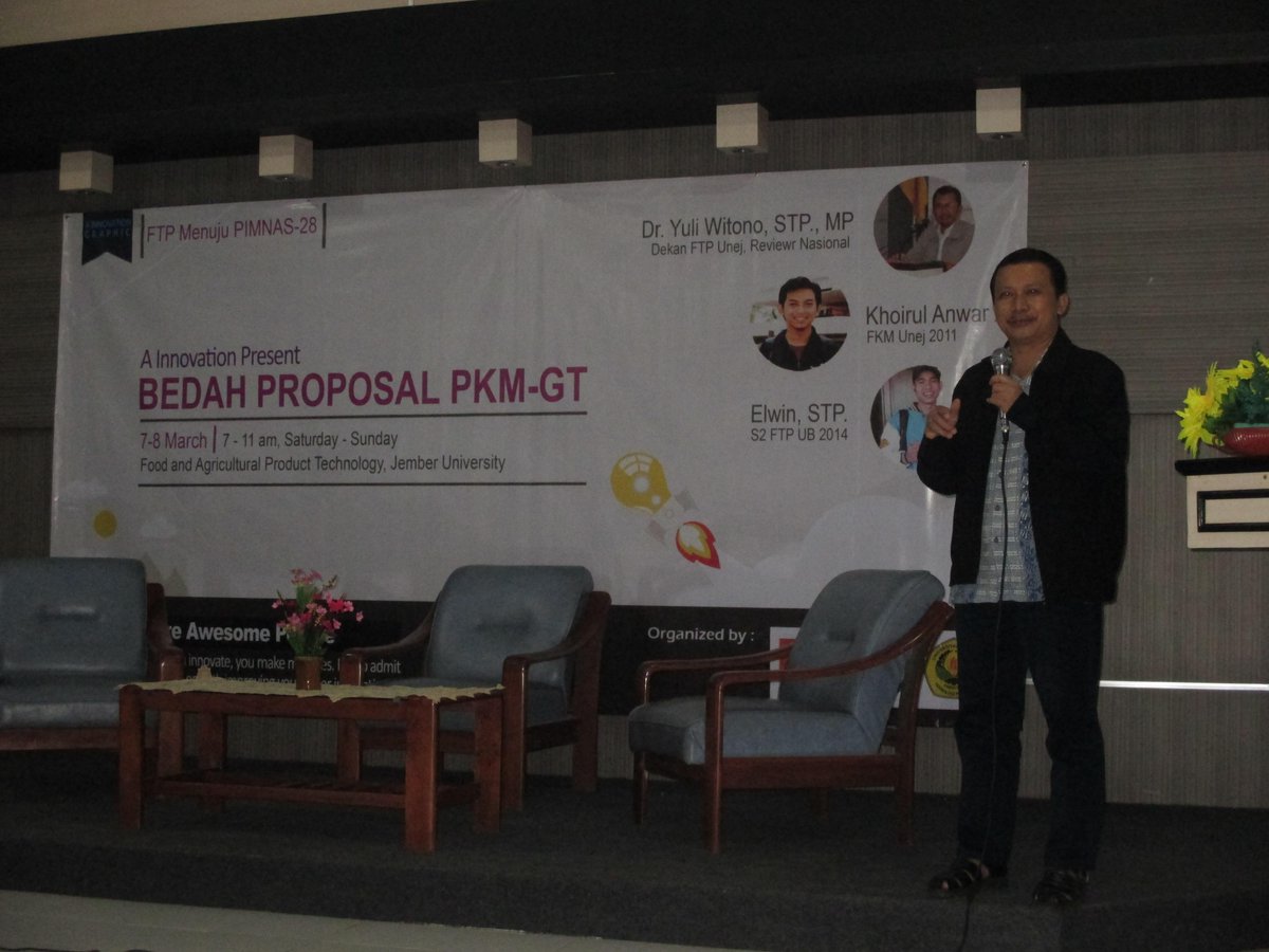 Pembukaan Acara A-INOVATION oleh PD III FTP UJ