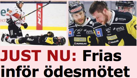 Beskedet: KHK-stjärnan får inget straff efter kollisionen.
aftonbladet.se/sportbladet/ho…