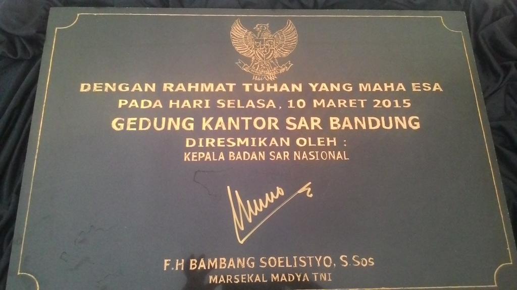 Acara peresmian Gd Kantor SAR Bandung.