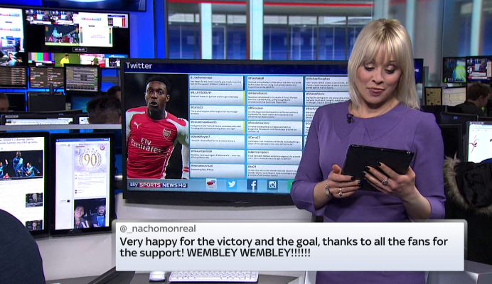 SkySportsNews's tweet photo. A lot reaction coming in from #AFC 's #FACup win last night. Let us know your thoughts using #SSNHQ http://t.co/Evu40OAoSV