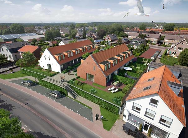 ARCOMBV's tweet image. Vogelvlucht #nieuwbouw woningen ontwerp @ARCOMPartnersBV @ElstUt @Kelderman_Bouw Check veerhof.nl