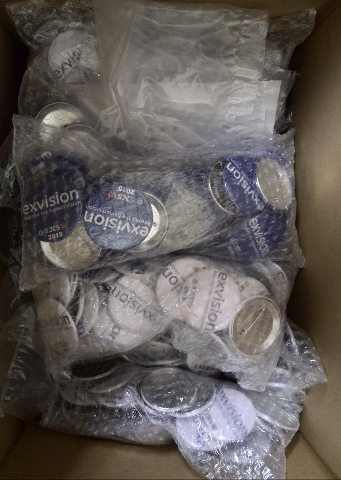 Exvision_tokyo's tweet photo. Our special noverlty goods has came in - ready for @sxsw  game expo! :) super excited to showcase our technology!! http://t.co/B6fY3EUILn