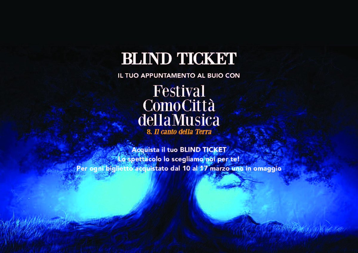 TeatroSociale's tweet photo. #blindticket #festivalcomomusica compra al buio con uno sconto speciale! @bminghetti @QTimeNews @laprovinciadico http://t.co/YgdmxV56Or