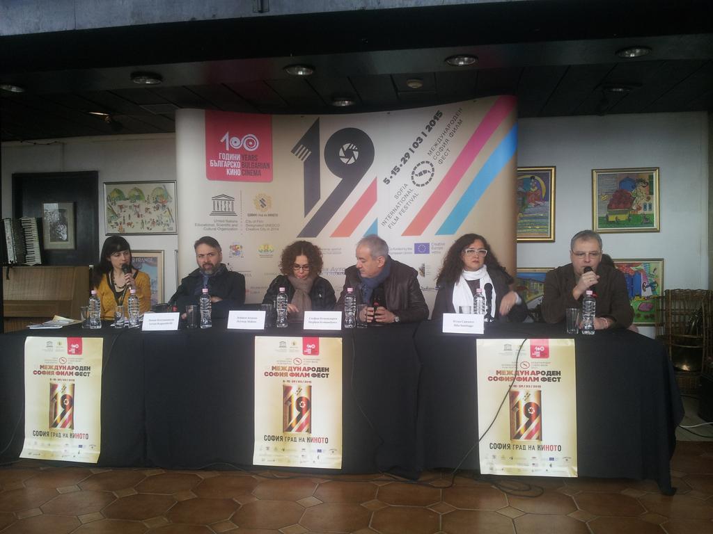 sofiaiff's tweet photo. The international jury! #StephanKomandarev, #IldaSantiago #ZeynepAtakan #LevanKoguashvili
#SofiaIFF #SofiaFilmFest http://t.co/5q7v3f0XsU