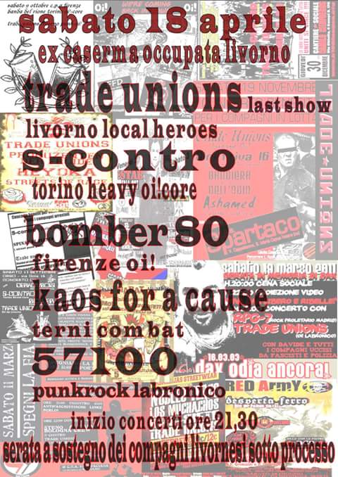 bebelivorno's tweet photo. Ultima notte di sudore birra e Oi!per i trade unions! #livorno #Oi #antifa #scontro #bomber80 #kfc #57100  #18aprile http://t.co/qJ7An6bnic