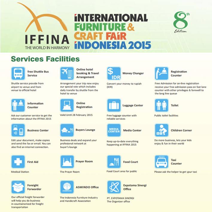 Bukan hanya mengadakan pameran akbar, IFFINA juga menyediakan fasilitas pendukung